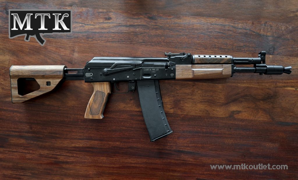 Solid Walnut M4 Buffer Tube Stock - Screw Adjustable installed on MKK102
